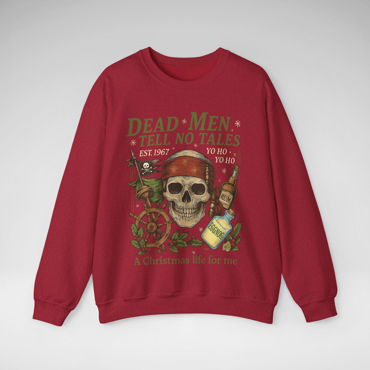 Dead Men Tell No Tales - A Christmas Life for Me Gildan Unisex Heavy Blend™ Crewneck Sweatshirt