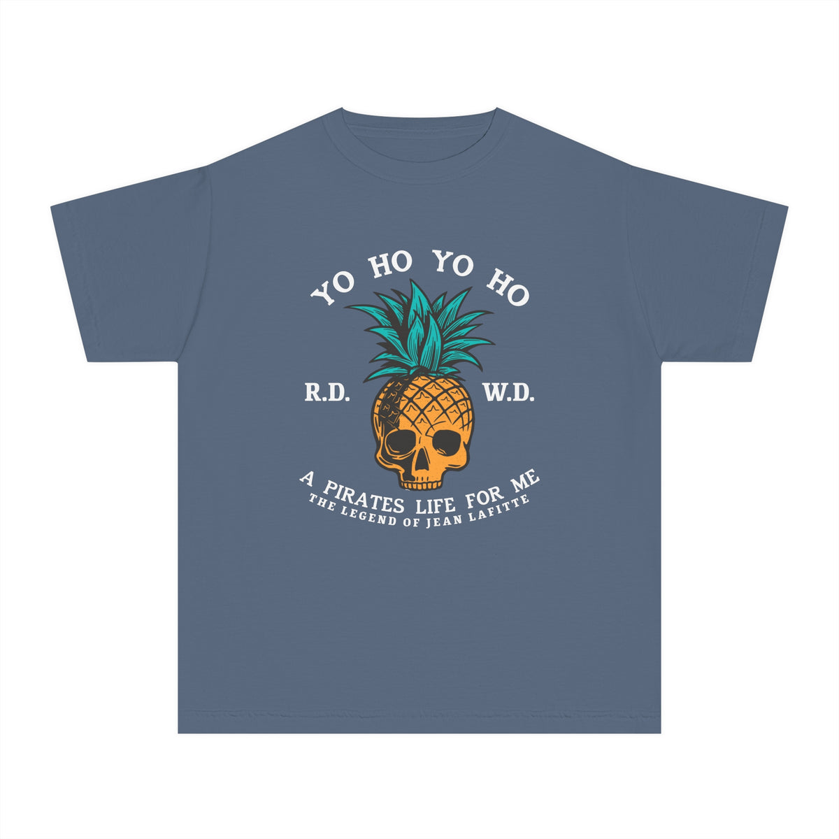 Yo Ho Pirates Life For Me Comfort Colors Youth Midweight Tee