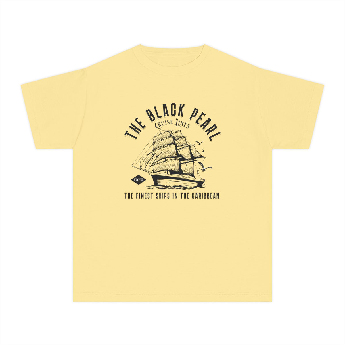 Black Pearl Cruise Lines Comfort Colors Youth Midweight Tee