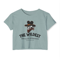 The Wildest Ride in the Wilderness Women's Festival Crop Top