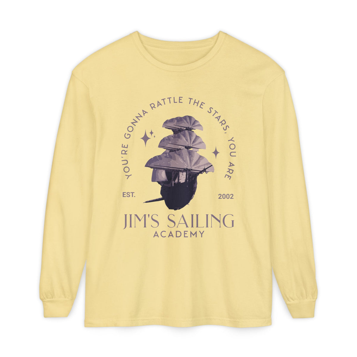 Jim's Sailing Academy Comfort Colors Unisex Garment-dyed Long Sleeve T-Shirt