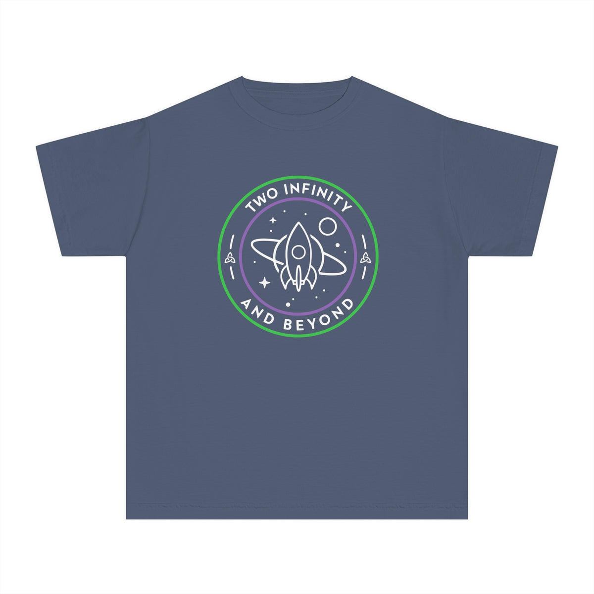 Two Infinity And Beyond Comfort Colors Youth Midweight Tee