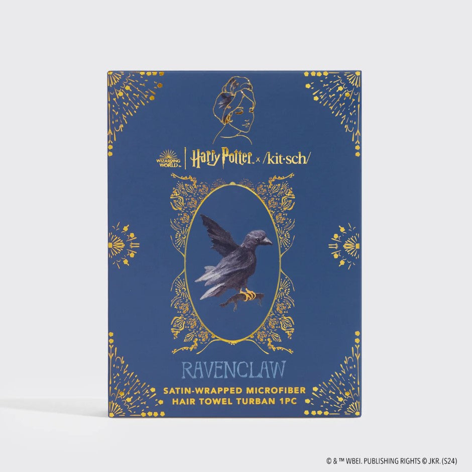 Harry Potter X Kitsch Satin-Wrapped Hair Towel - Ravenclaw