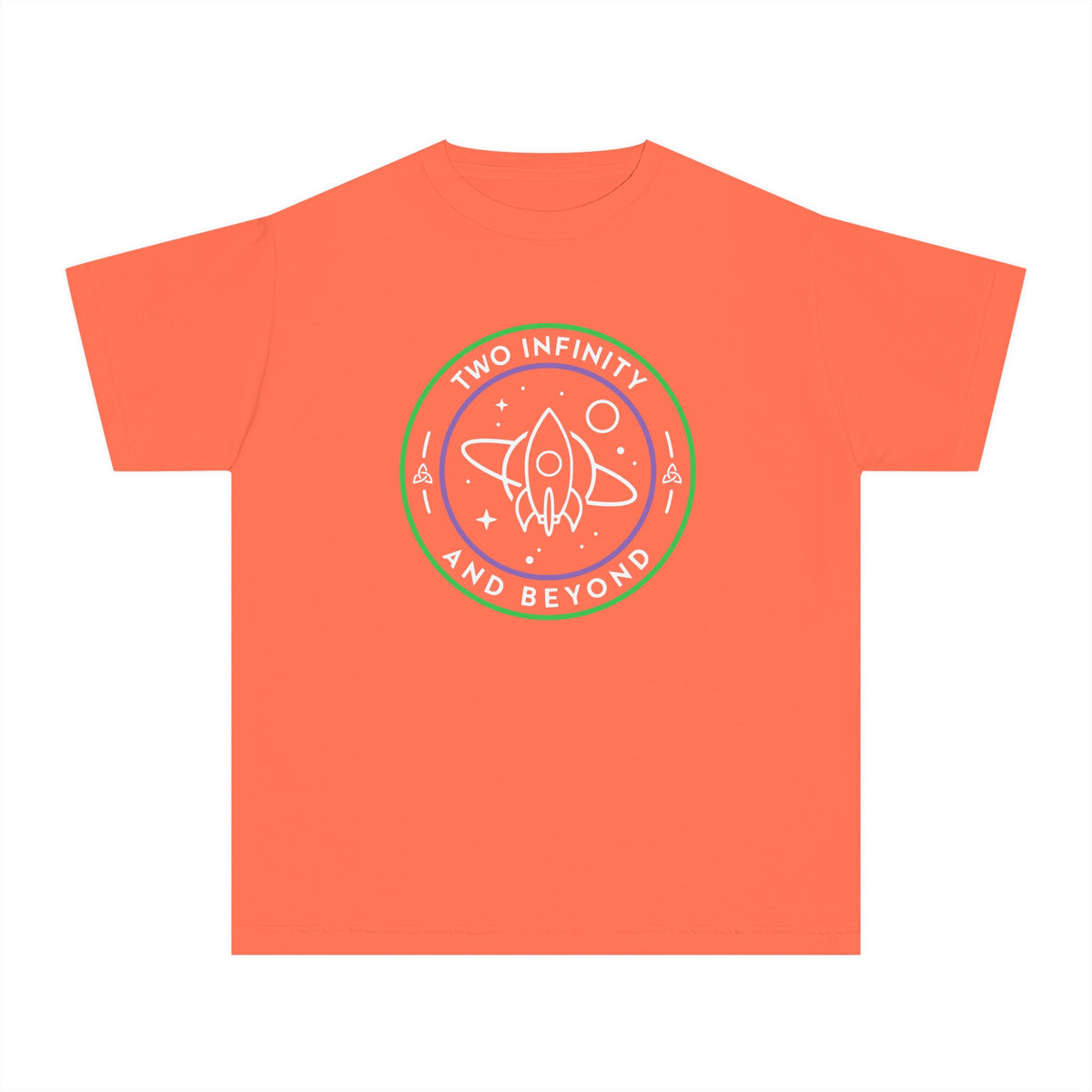 Two Infinity And Beyond Comfort Colors Youth Midweight Tee