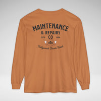 Hollywood Tower Hotel Maintenance & Repairs Comfort Colors Unisex Garment-dyed Long Sleeve T-Shirt