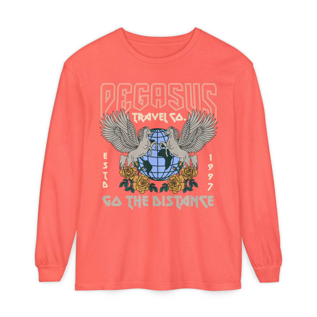 Pegasus Travel Co Comfort Colors Unisex Garment-dyed Long Sleeve T-Shirt