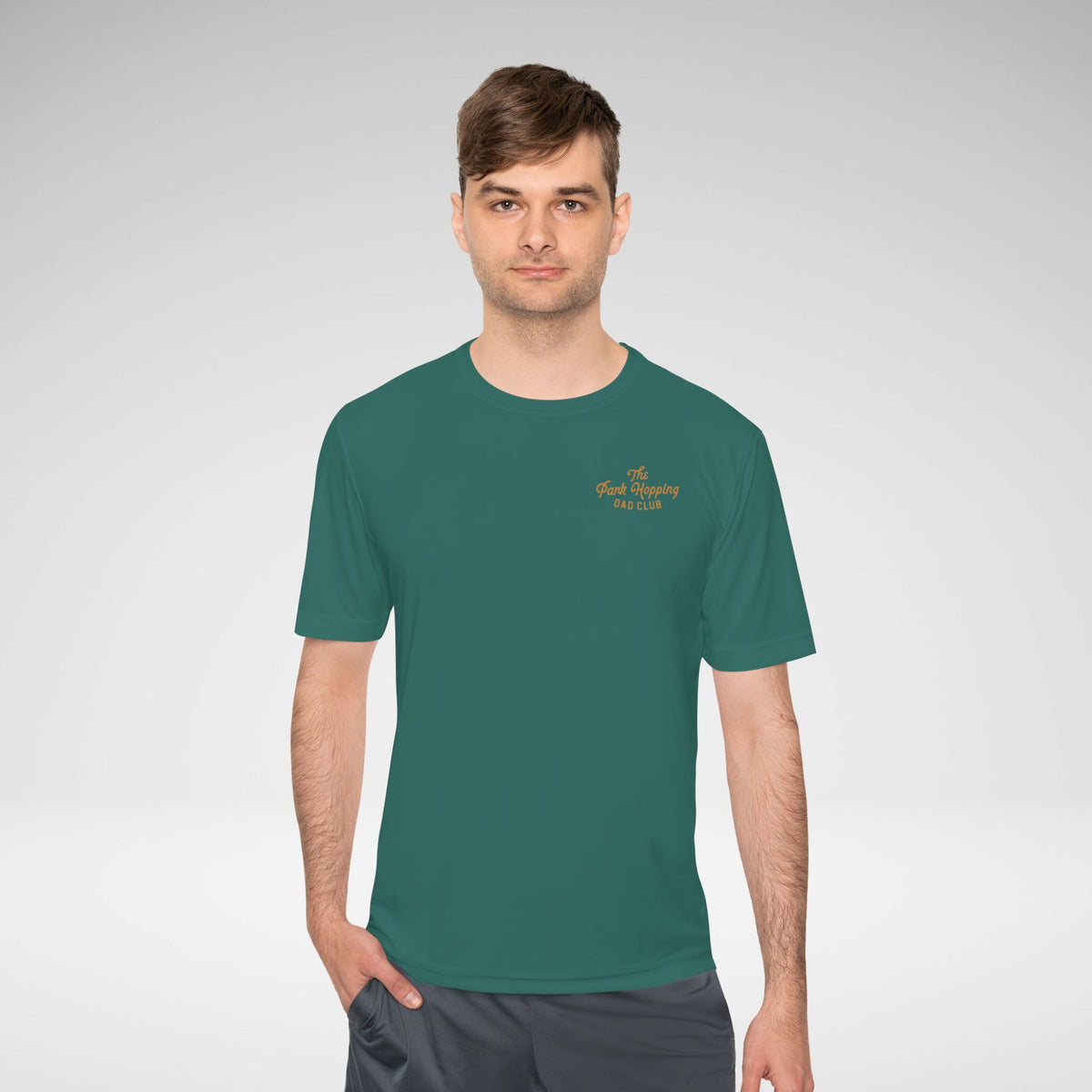 Park Hopping Dad Club Performance Moisture-Wicking Tee