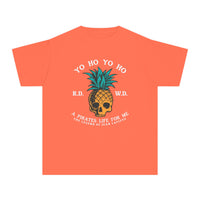 Yo Ho Pirates Life For Me Comfort Colors Youth Midweight Tee