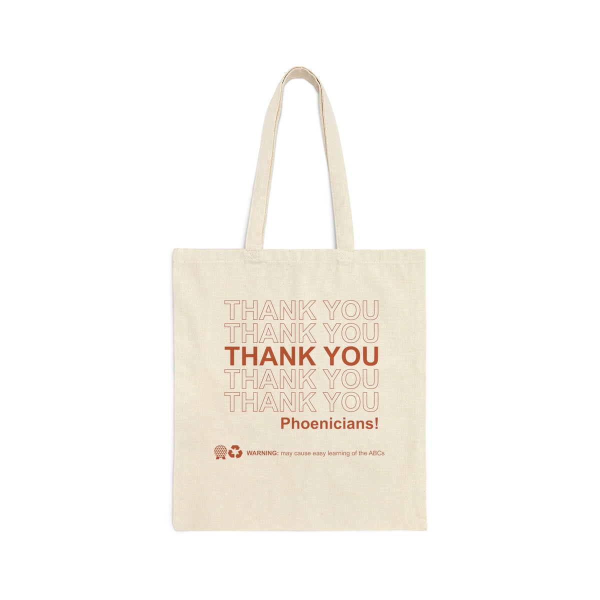 Thank You Phoenicians Cotton Canvas Tote Bag