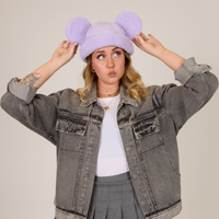 Mickey Sherpa Beanie Lavender