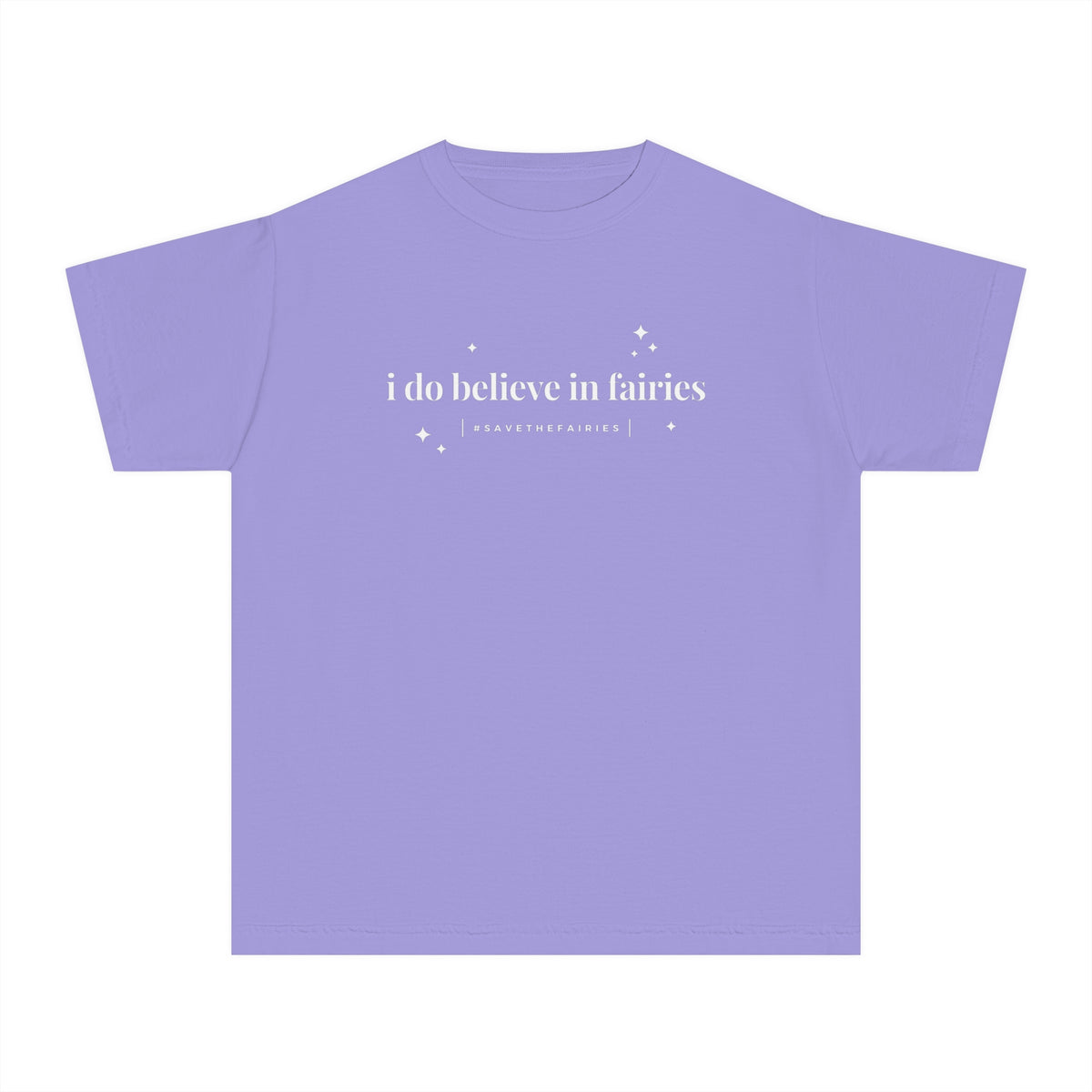 I Do Believe In Fairies Comfort Colors Youth Midweight Tee
