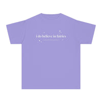 I Do Believe In Fairies Comfort Colors Youth Midweight Tee