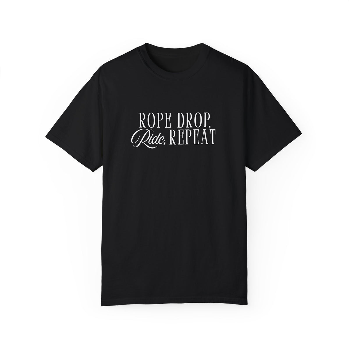 Rope Drop, Ride, Repeat Comfort Colors Unisex Garment-Dyed T-shirt
