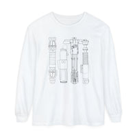 Lightsabers Comfort Colors Unisex Garment-dyed Long Sleeve T-Shirt