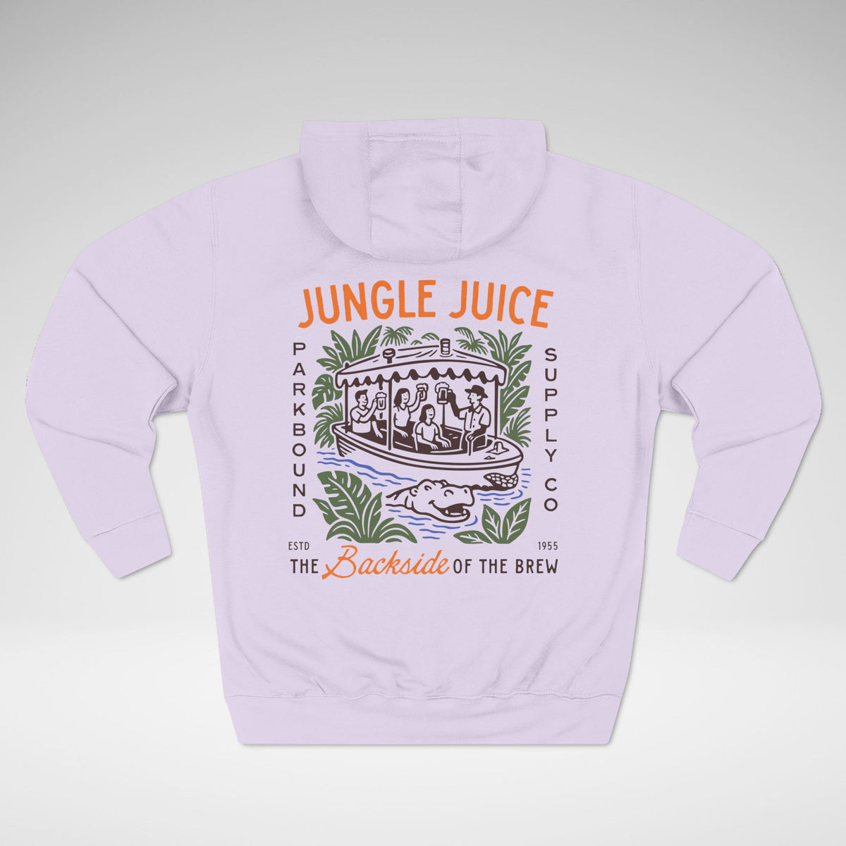 Jungle Juice - The Backside of the Brew Lane Seven Fleece Hoodie