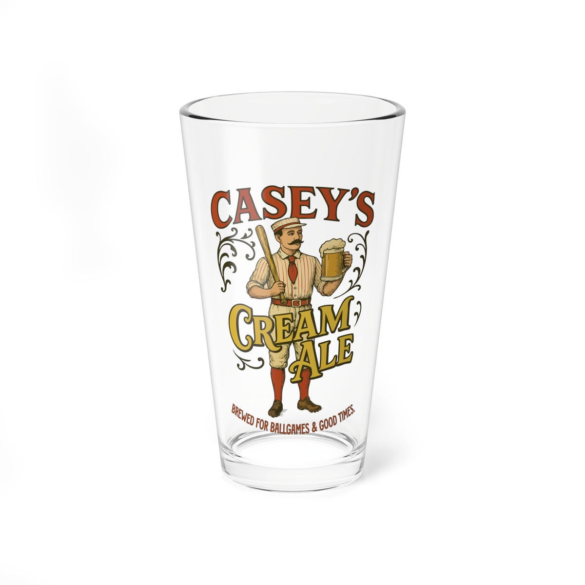 Casey's Cream Ale Glass 16oz