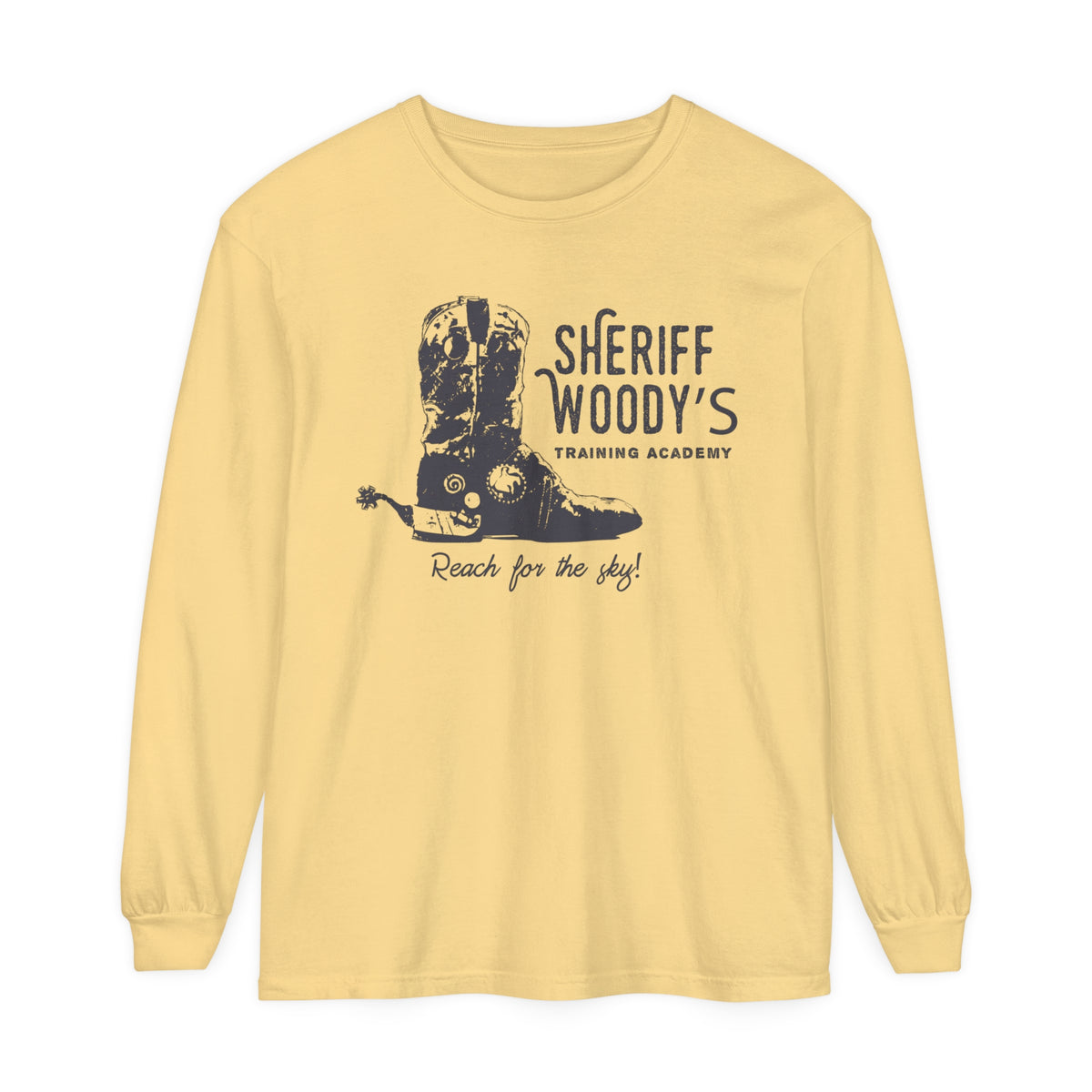 Sheriff Woody’s Training Academy Comfort Colors Unisex Garment-dyed Long Sleeve T-Shirt