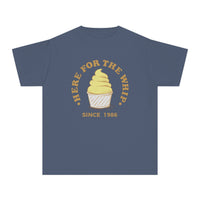 Here For The Whip Comfort Colors Youth Midweight Tee
