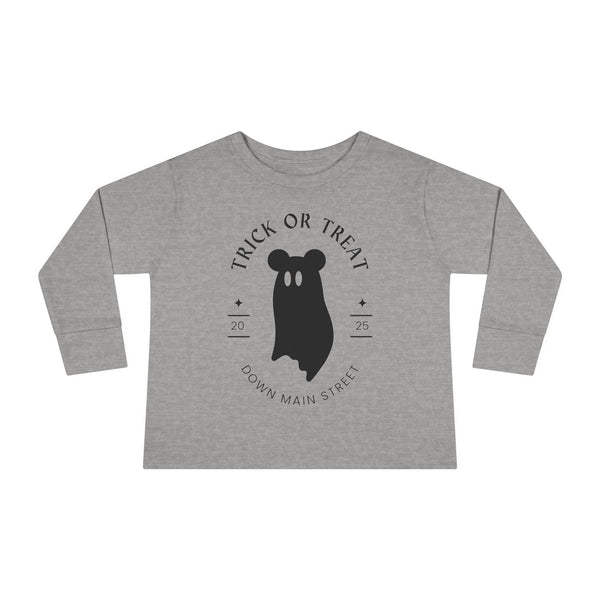 Trick or Treat Down Main Street Toddler Long Sleeve Tee