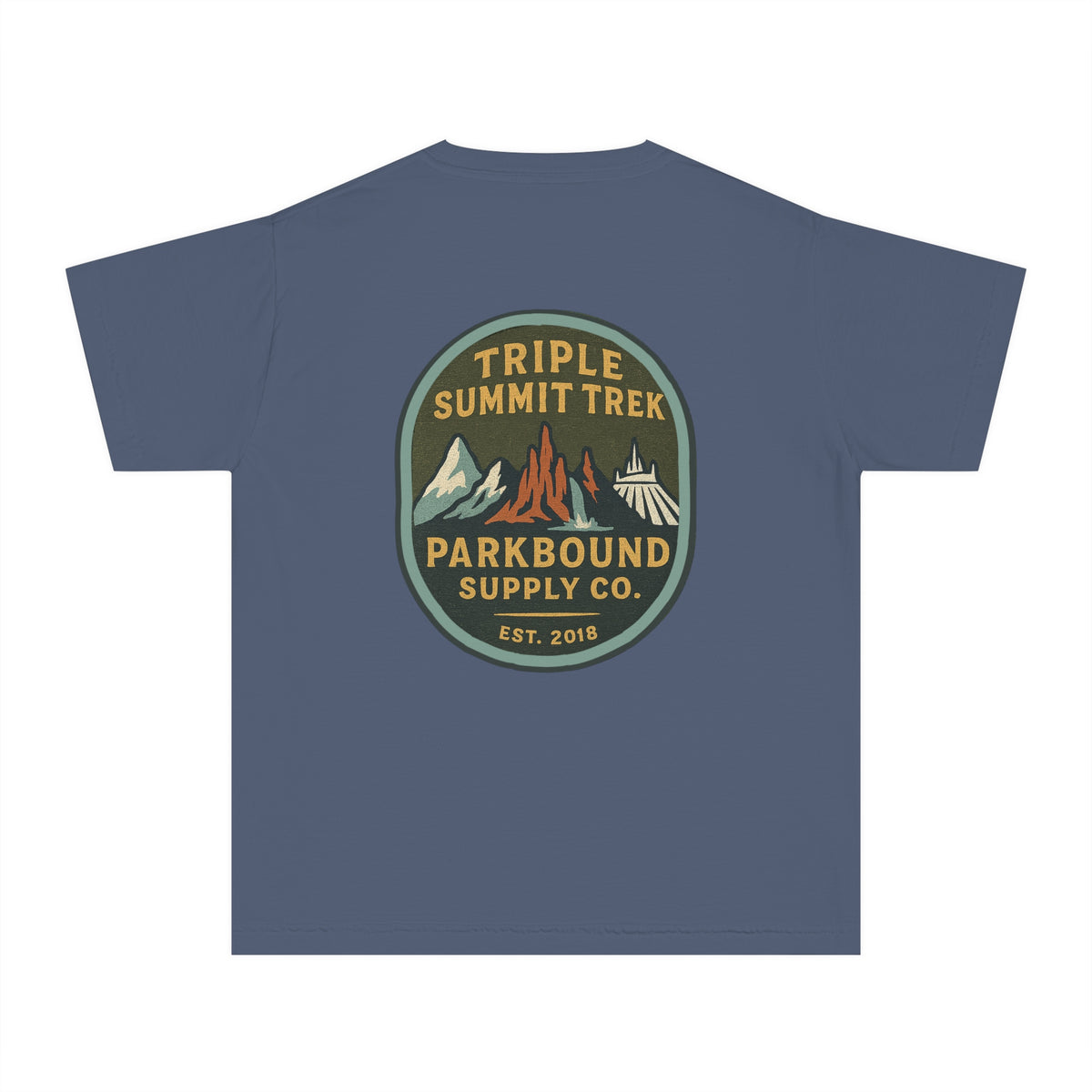 Triple Summit Trek Comfort Colors Youth Midweight Tee
