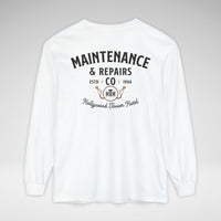 Hollywood Tower Hotel Maintenance & Repairs Comfort Colors Unisex Garment-dyed Long Sleeve T-Shirt