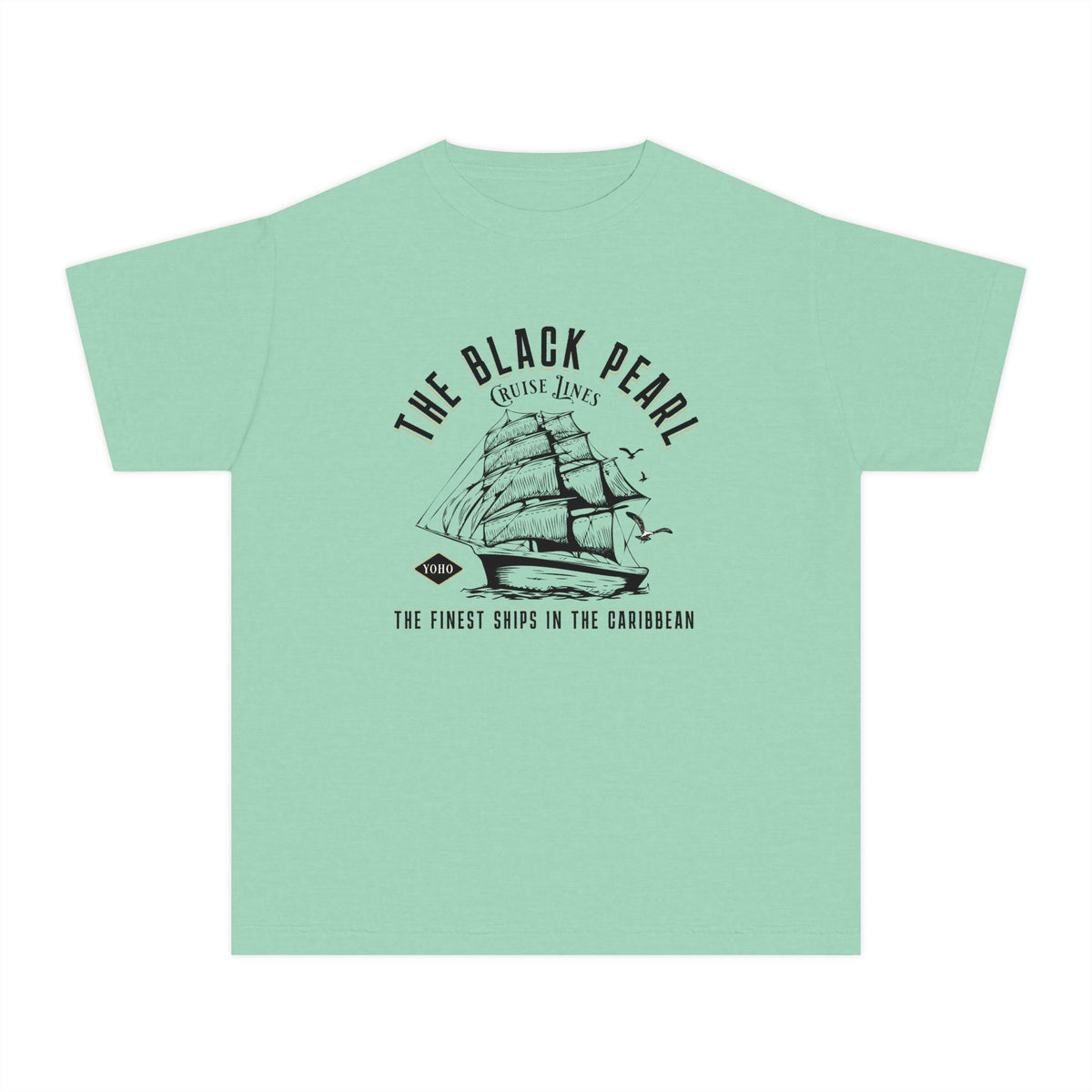 Black Pearl Cruise Lines Comfort Colors Youth Midweight Tee