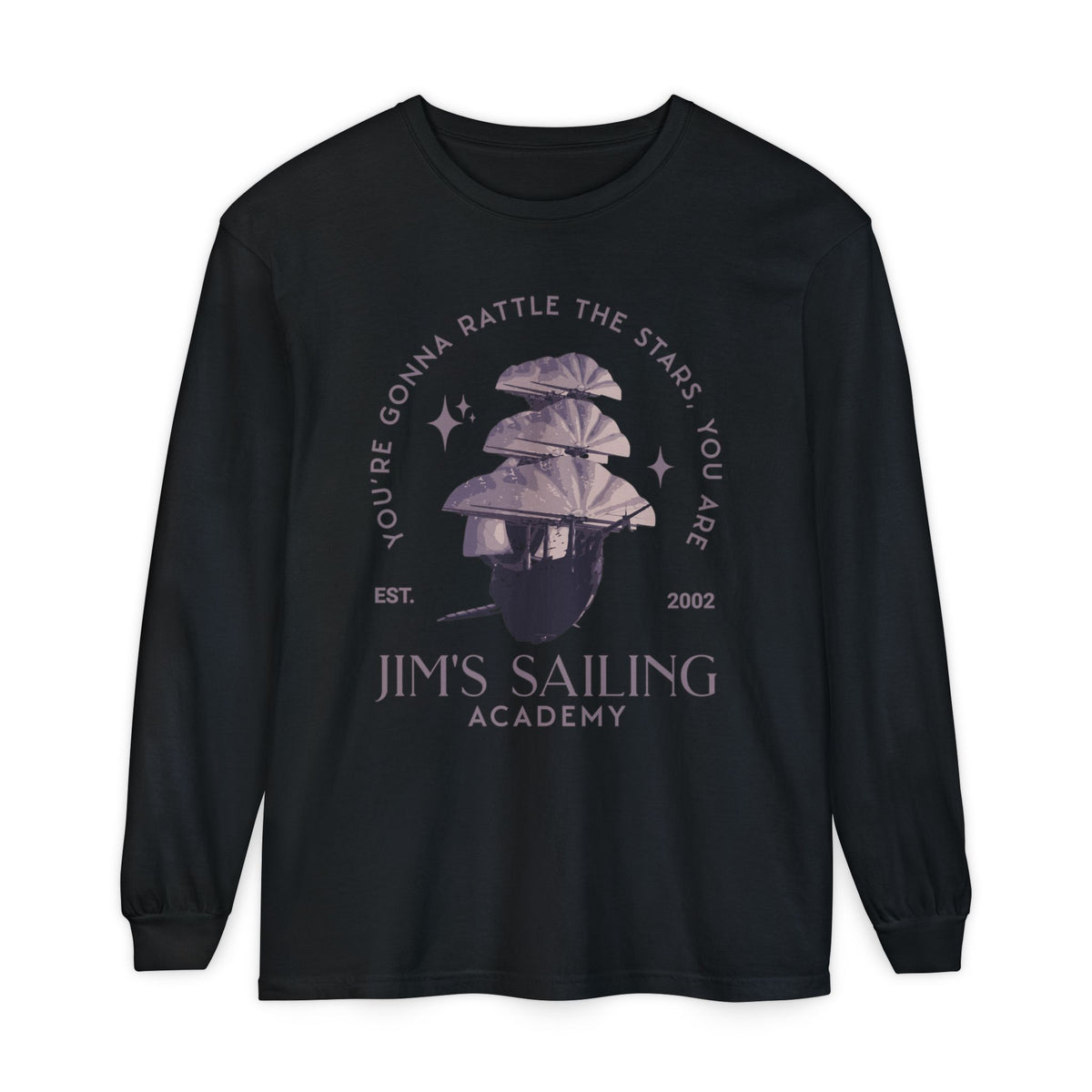 Jim's Sailing Academy Comfort Colors Unisex Garment-dyed Long Sleeve T-Shirt