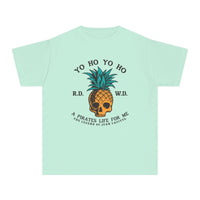 Yo Ho Pirates Life For Me Comfort Colors Youth Midweight Tee