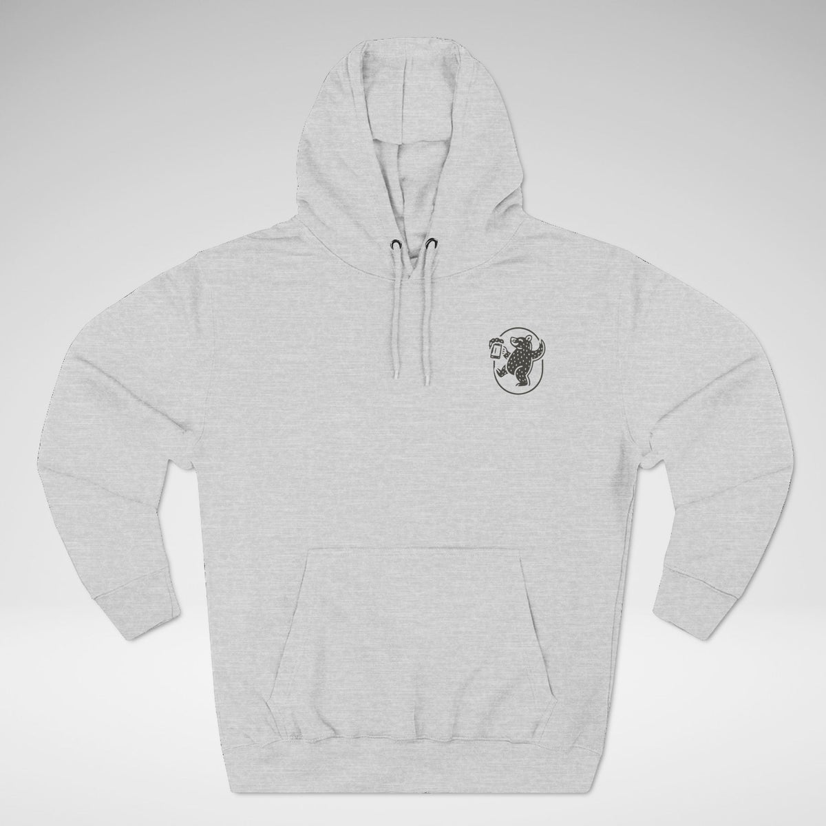 Country Bear Brown Ale Lane Seven Fleece Hoodie