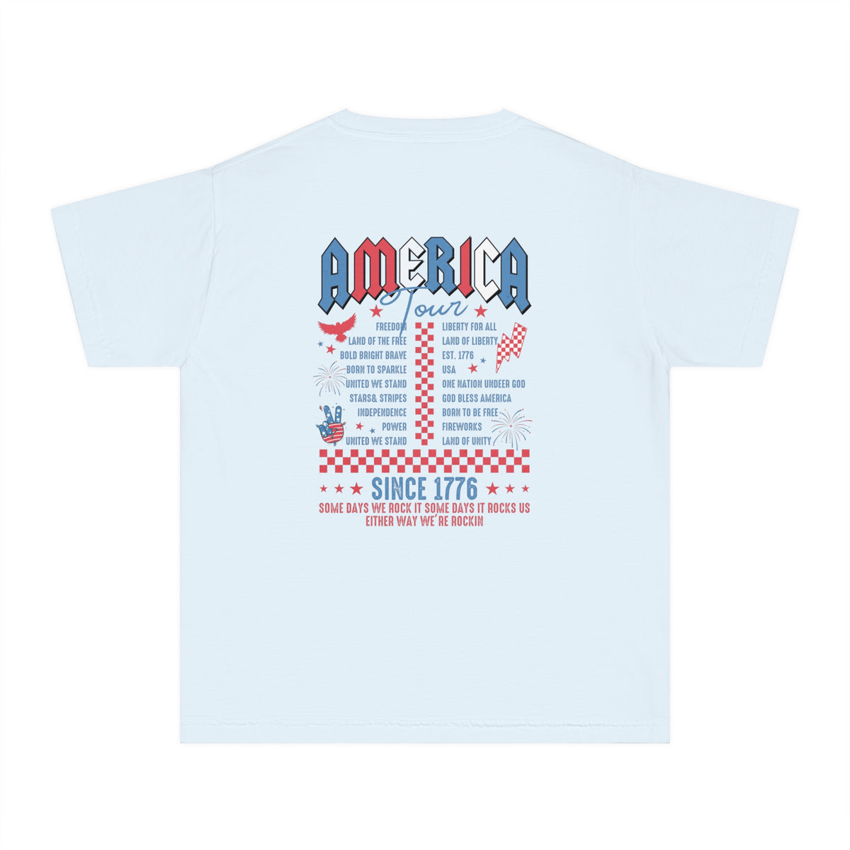 America Tour Comfort Colors Youth Midweight Tee