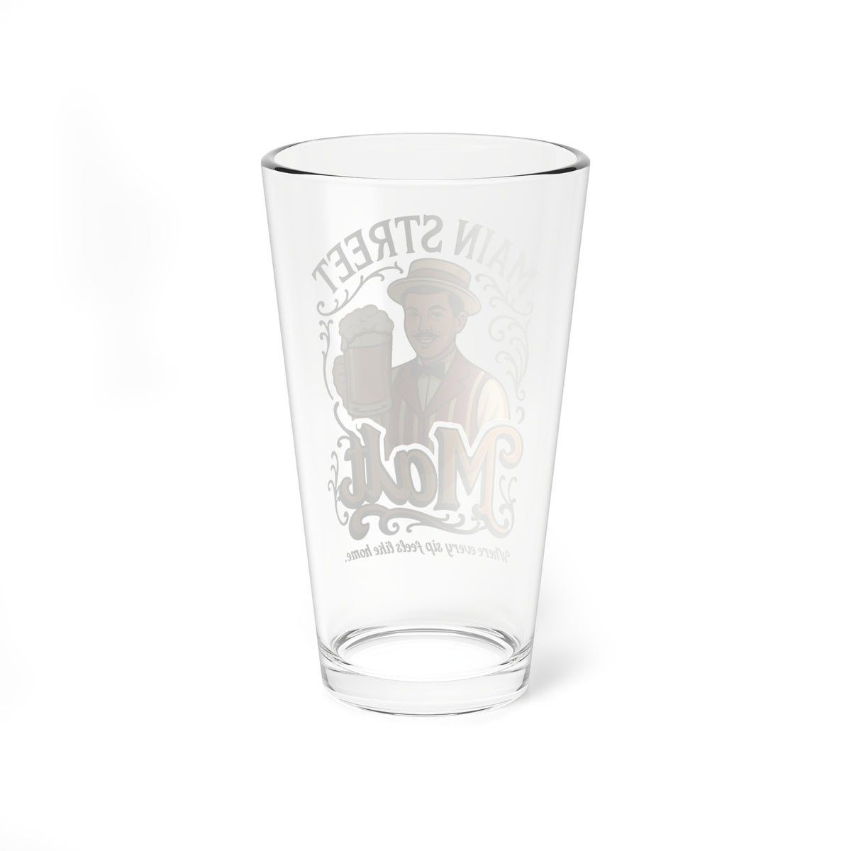 Main Street Malt Glass 16oz