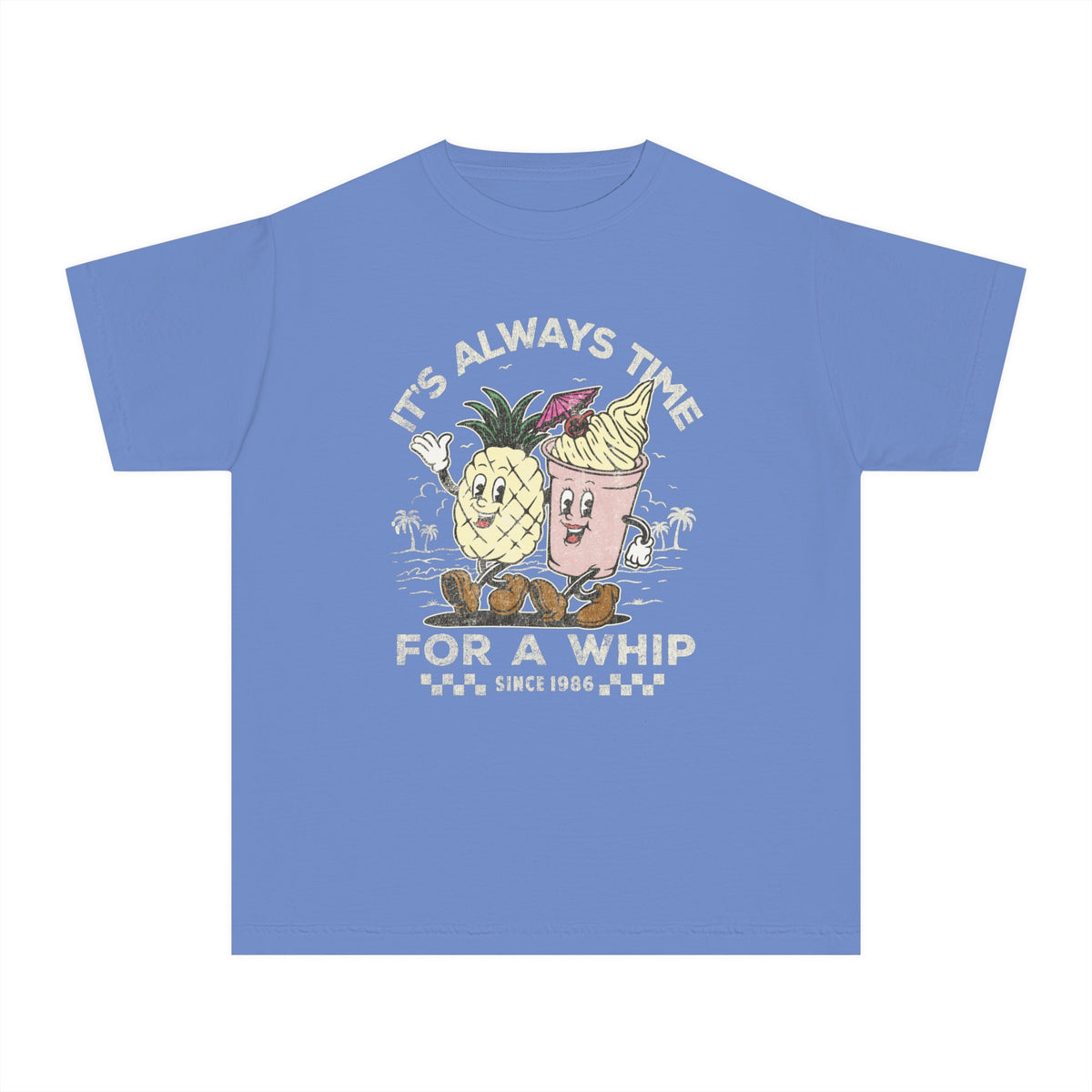 It's Always Time For A Whip Comfort Colors Youth Midweight Tee