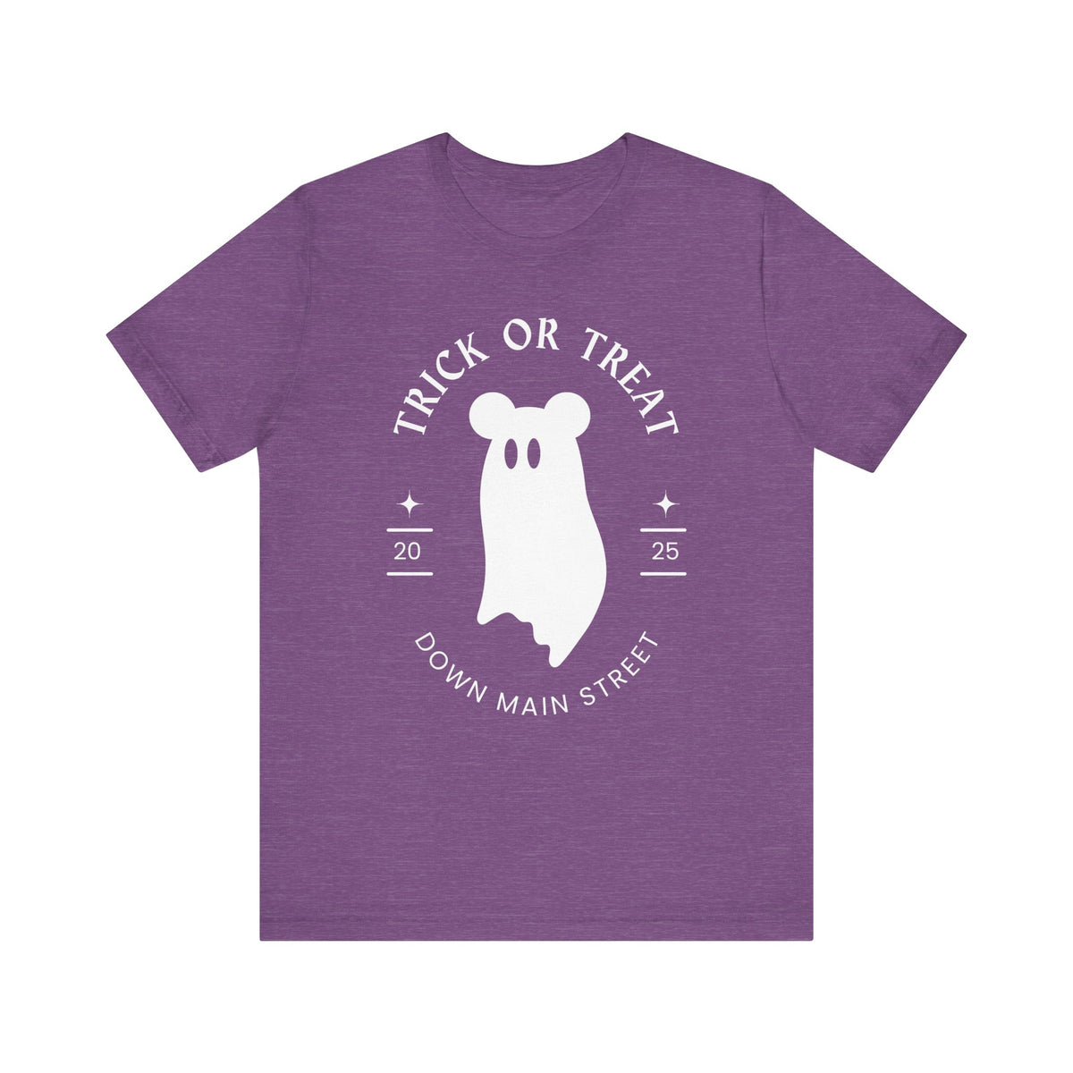 Trick or Treat Down Main Street Unisex Jersey Short Sleeve Tee