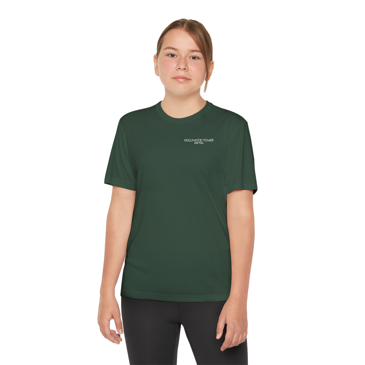 Hollywood Tower Hotel Moisture-Wicking Youth Tee — Disney Parks Ride Shirt