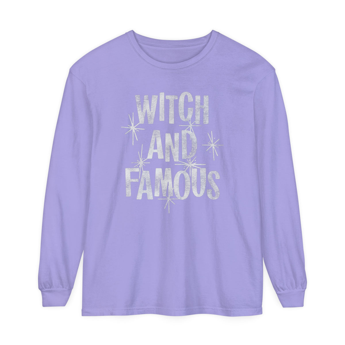 Witch and Famous Comfort Colors Unisex Garment-dyed Long Sleeve T-Shirt