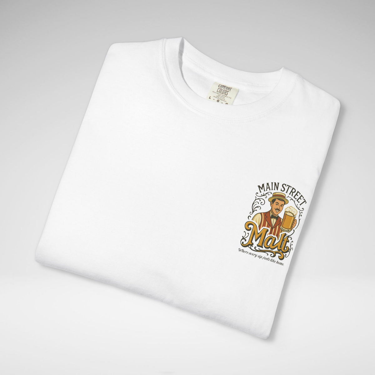 Main Street Malt Comfort Colors Unisex Garment-Dyed T-shirt