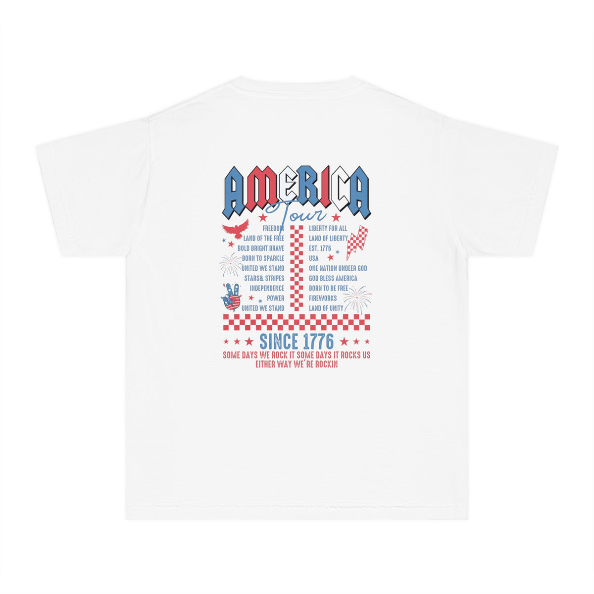 America Tour Comfort Colors Youth Midweight Tee