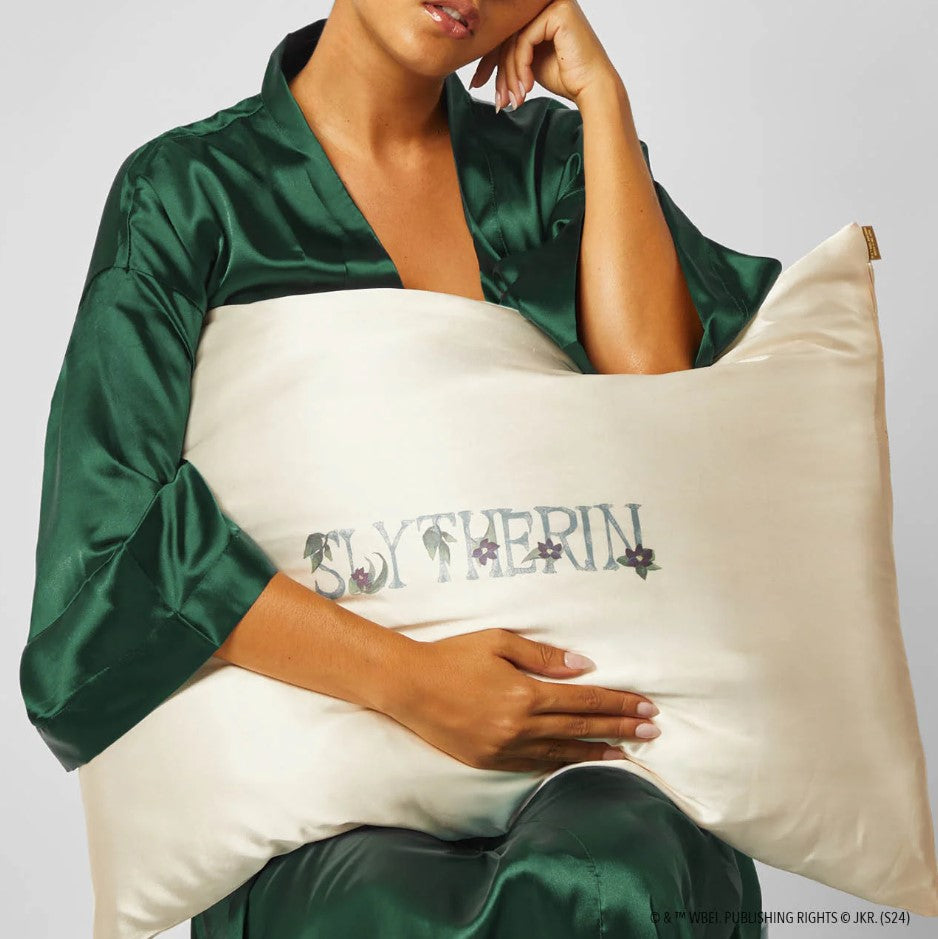 Harry Potter X Kitsch Satin Pillowcase Standard - Slytherin