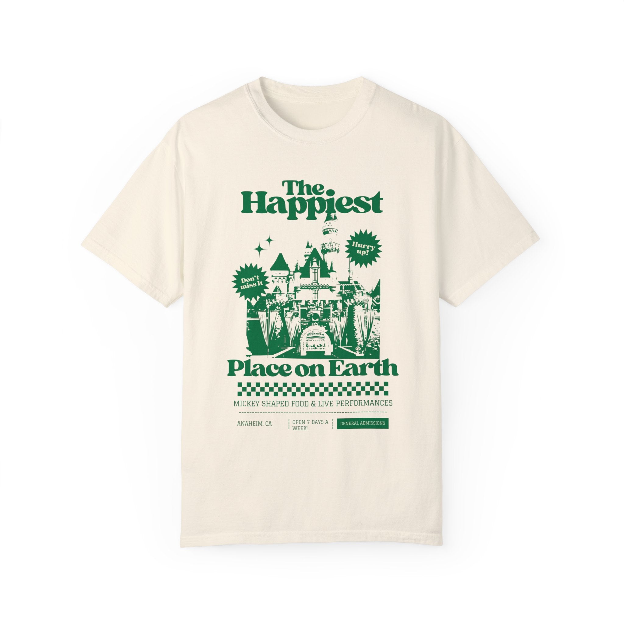 The Happiest Place on Earth Comfort Colors Unisex Garment-Dyed T