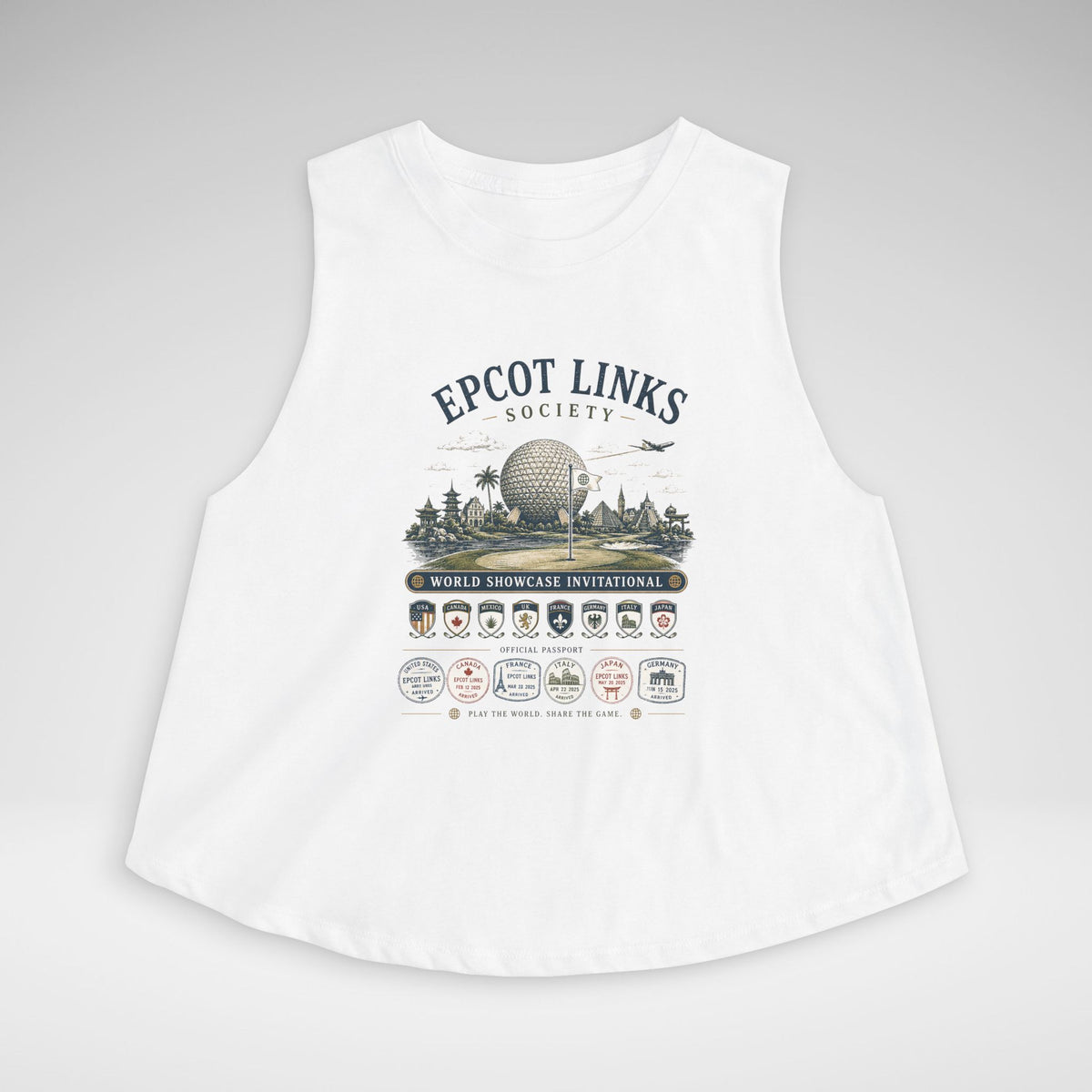 Epcot Links Society Cropped Tank