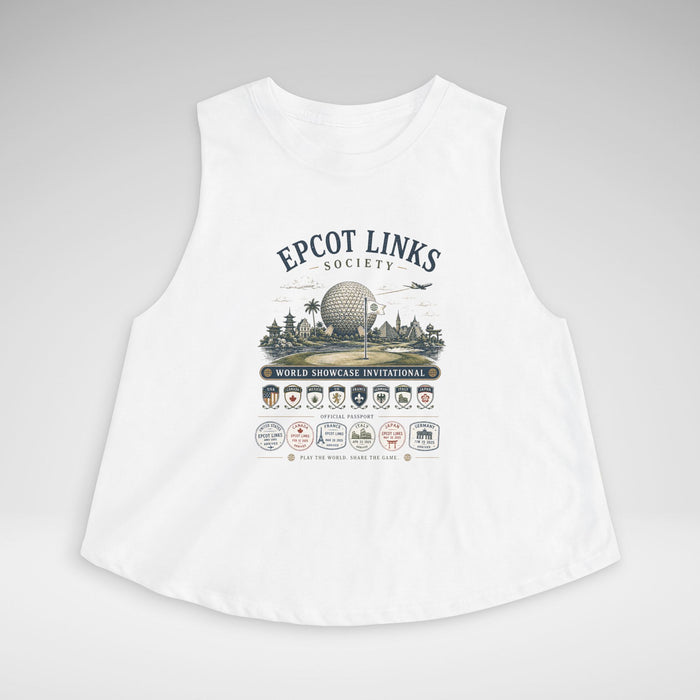 Epcot Links Society Cropped Tank