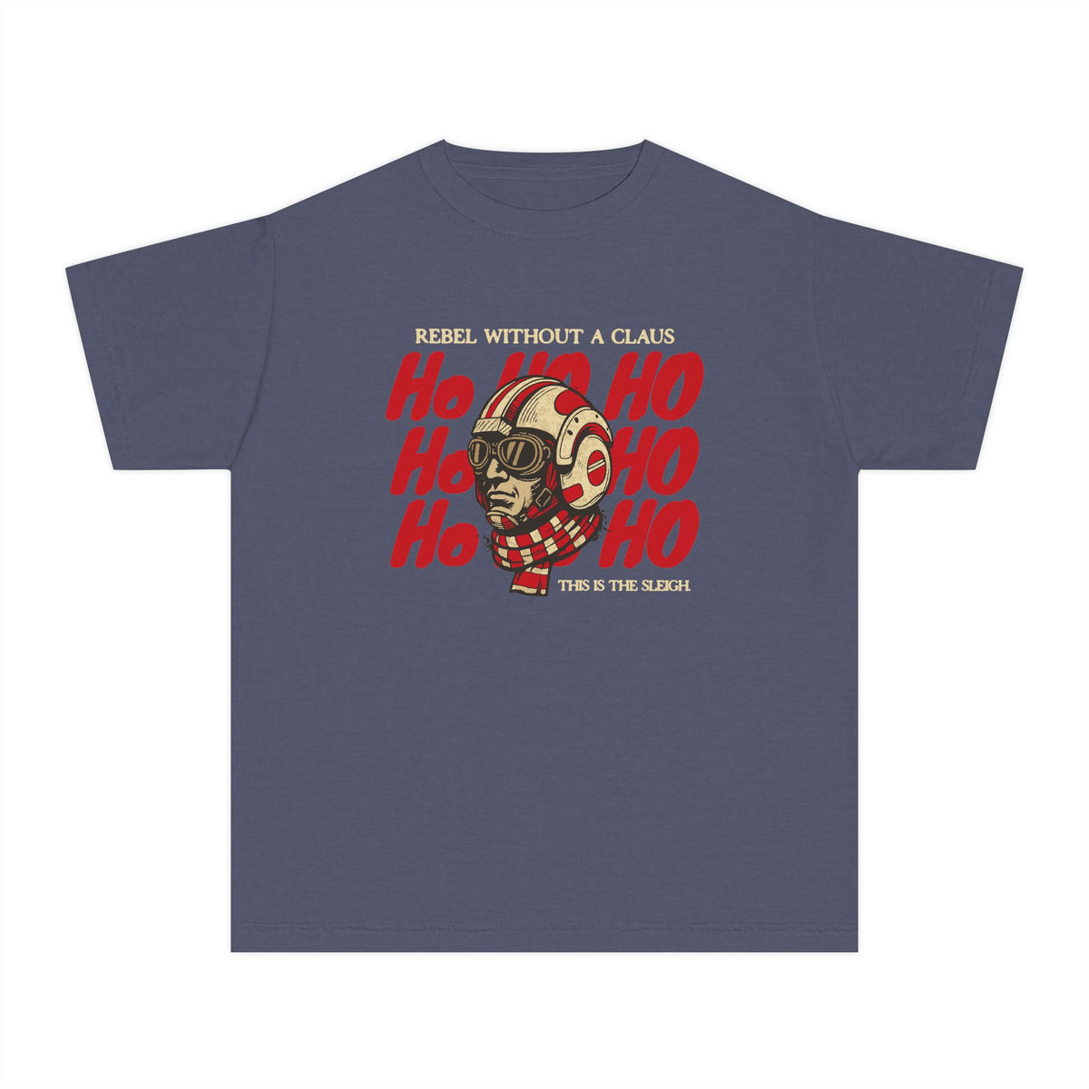 Rebel Without a Claus Comfort Colors Youth Midweight Tee