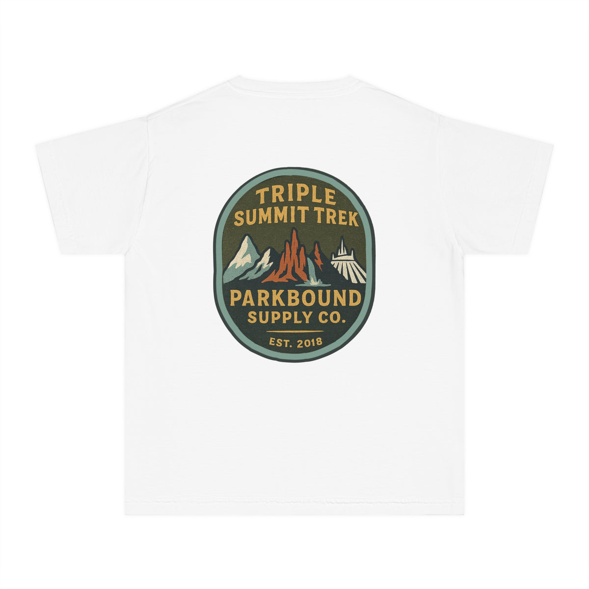 Triple Summit Trek Comfort Colors Youth Midweight Tee