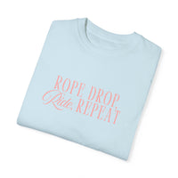 Rope Drop, Ride, Repeat Comfort Colors Unisex Garment-Dyed T-shirt