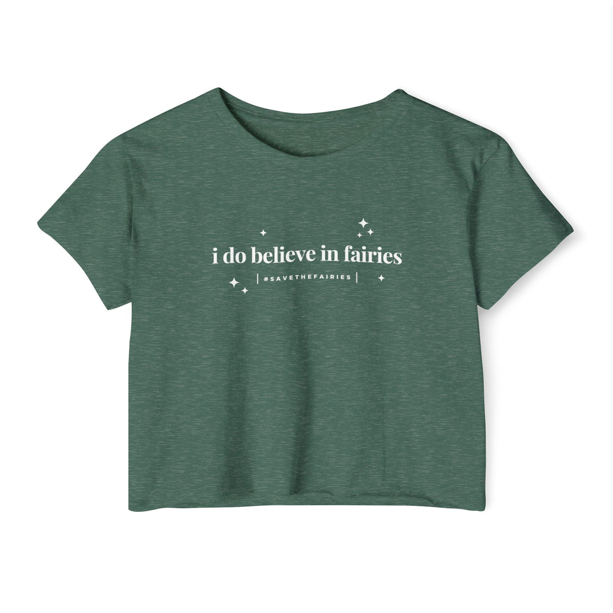 I Do Believe In Fairies Women's Festival Crop Top