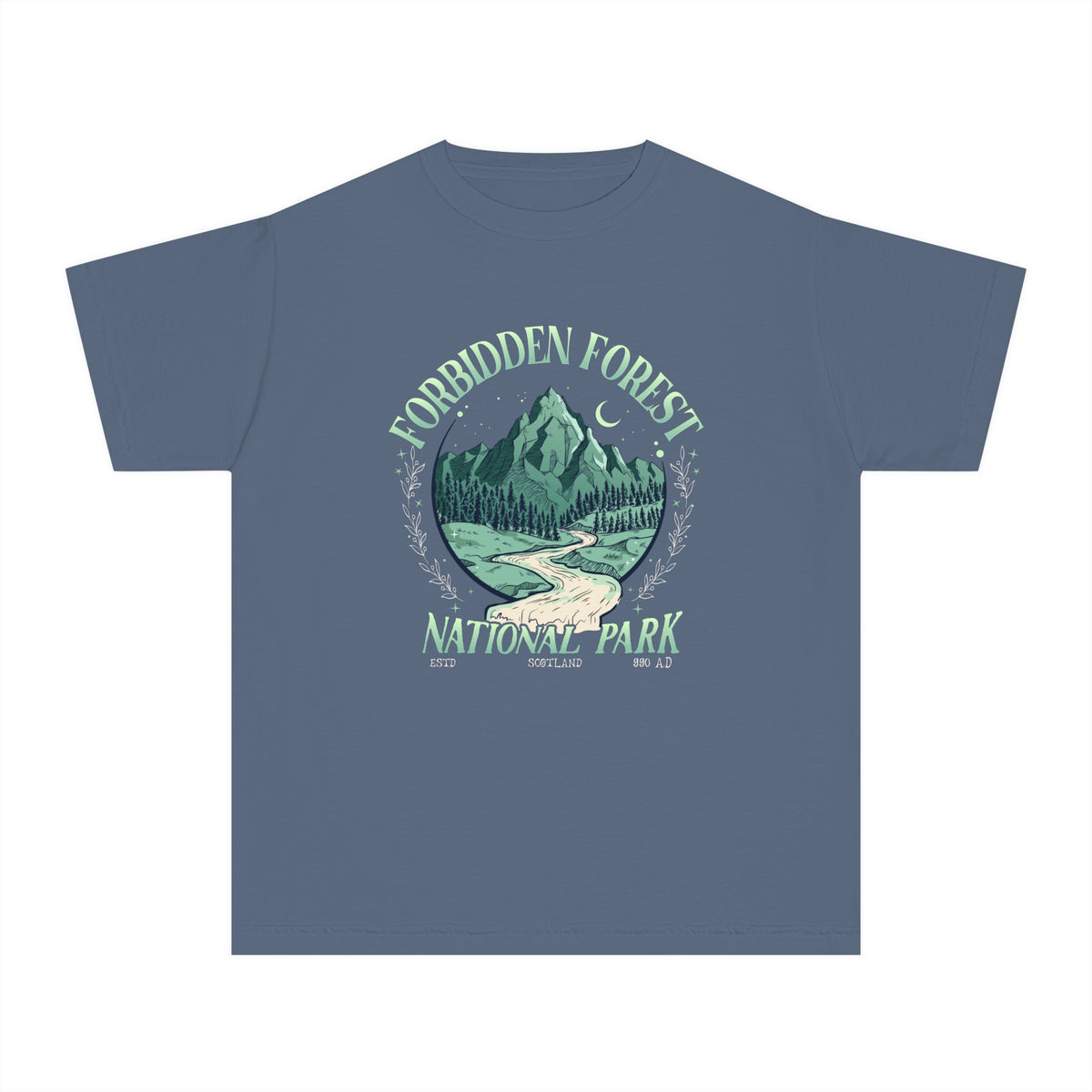 Forbidden Forest National Park Comfort Colors Youth Midweight Tee