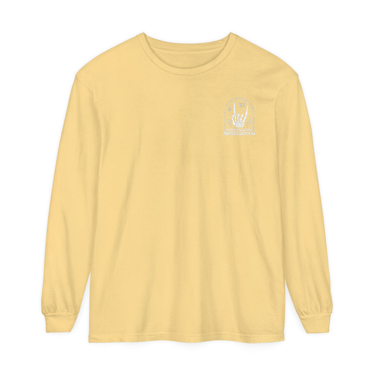 Motherhood Comfort Colors Unisex Garment-dyed Long Sleeve T-Shirt