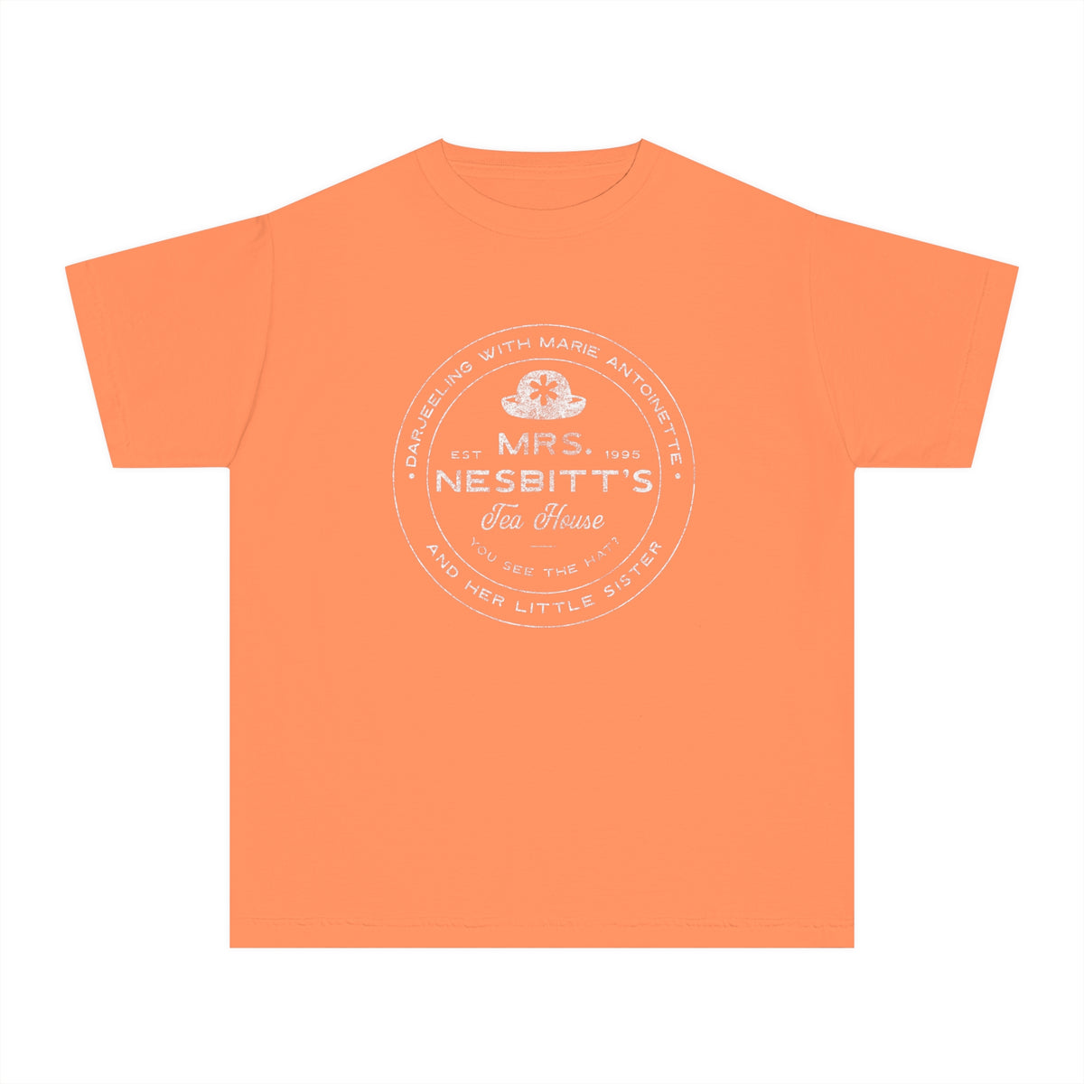Mrs. Nesbitt’s Tea House Comfort Colors Youth Midweight Tee