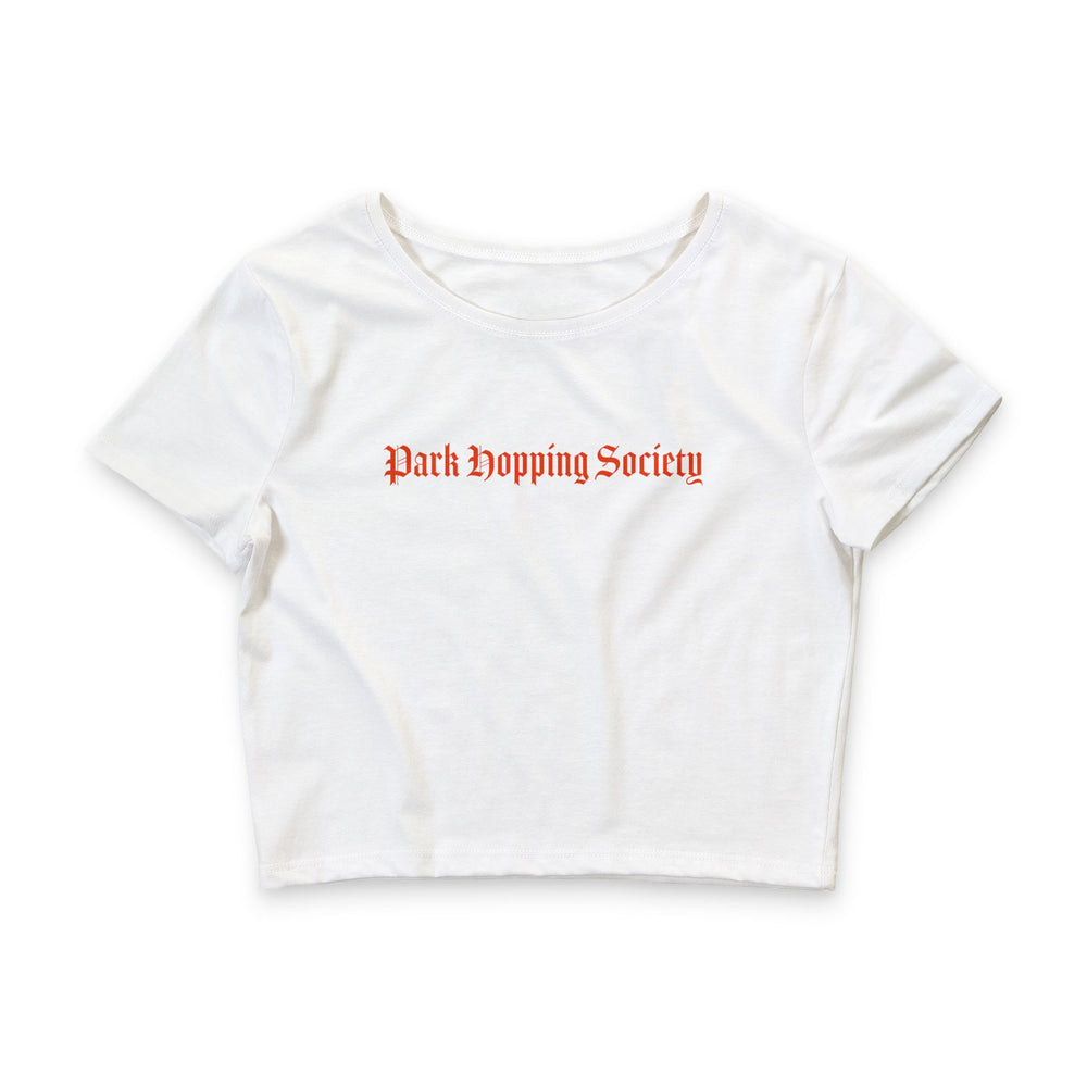 Park Hopping Society Crop Tee — Women's Disney Park Shirt