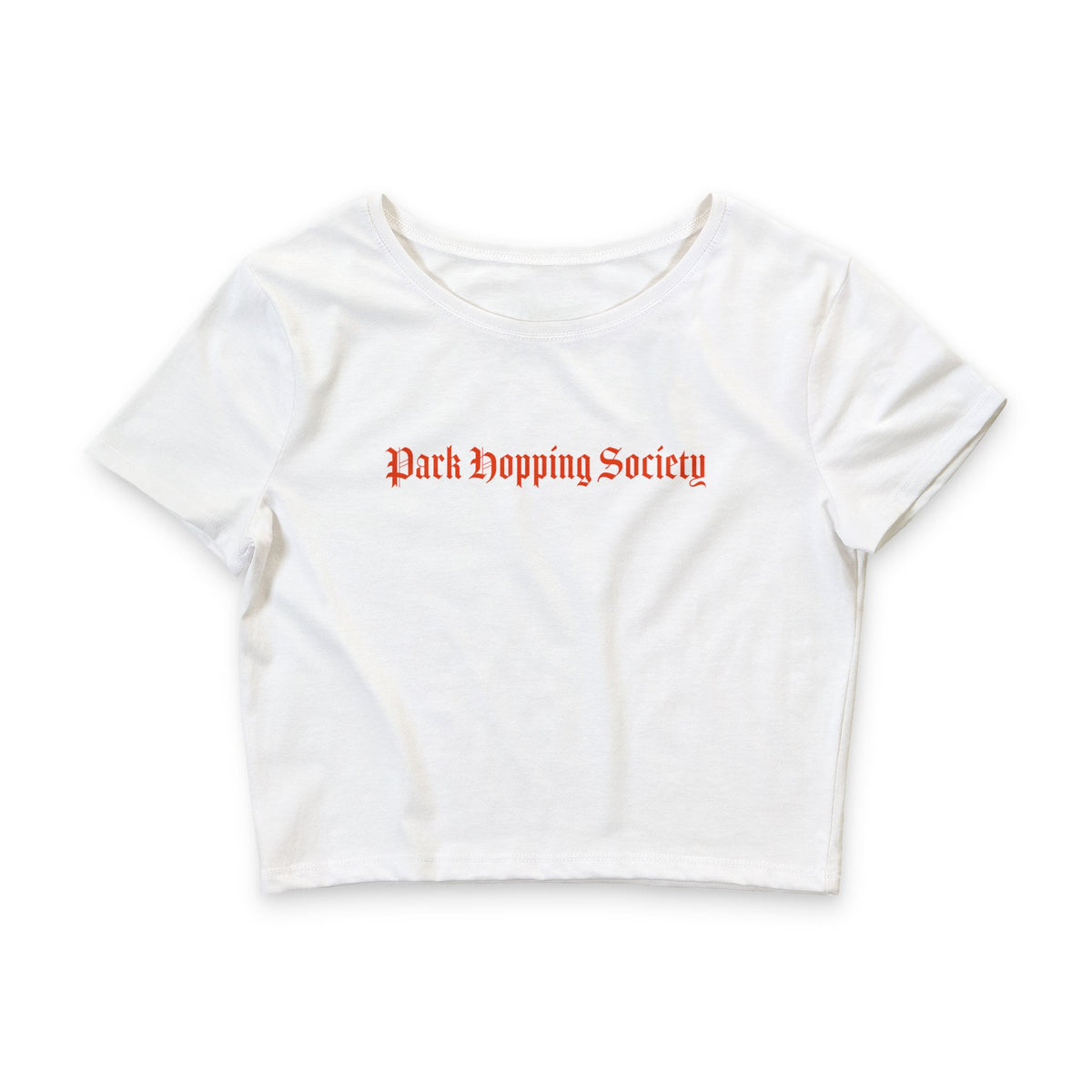 Park Hopping Society Crop Tee — Women's Disney Park Shirt